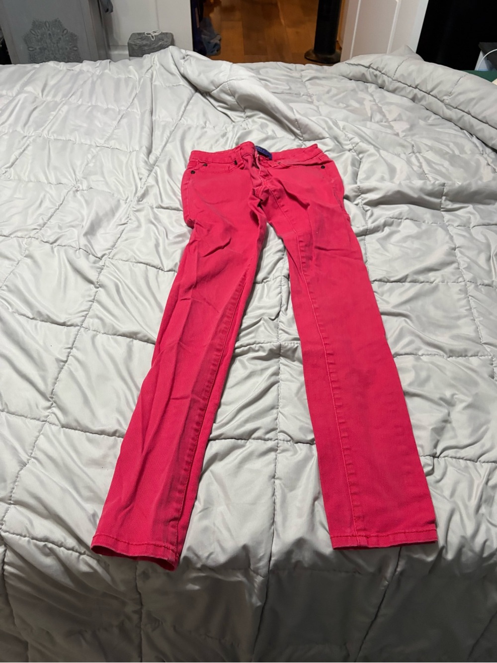 Miley Cyrus & Max Azria Bright Red Skinny Pants